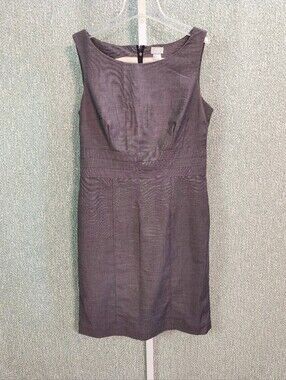 Classic Sleeveless Gray Sheath Dress